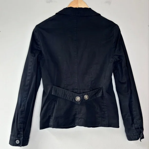 Guess Vintage Y2K Early 2000s Black Button Down Blazer Jacket Size S